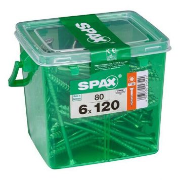 TRESKRUE SPAX WIROX 6,0X120 80STK/PK