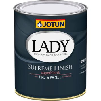 MALING JOTUN LADY SUPREME FINISH 80 SUPERBLANK HVIT-BASE 0,6