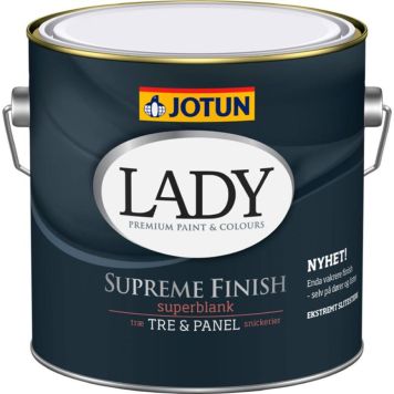 MALING JOTUN LADY SUPREME FINISH 80 SUPERBLANK HVIT 2,7L