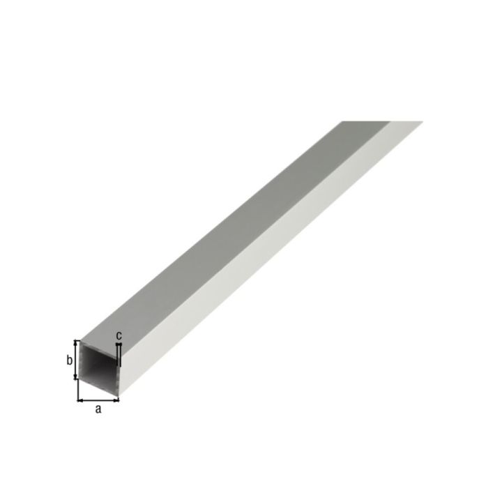 FIRKANTRØR GAH ALBERTS ALUMINIUM 2000X20X20MM | BAUHAUS