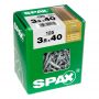 TRESKRUE SPAX MDF 3,5X40MM 125STK/PK