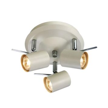 SPOTRONDELL MARKSLÖJD HYSSNA HVIT 3X50W LED