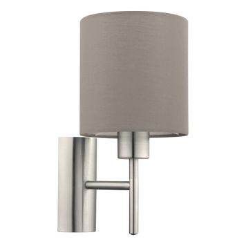 VEGGLAMPE EGLO PASTERI TAUPE E27 30 CM