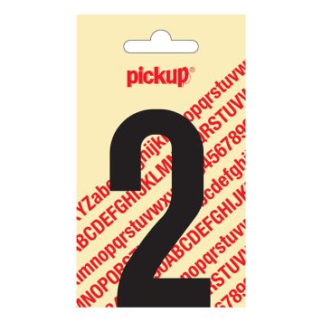 NUMMER PICKUP NOBEL 2 SVART 90 MM SELVKLEBENDE