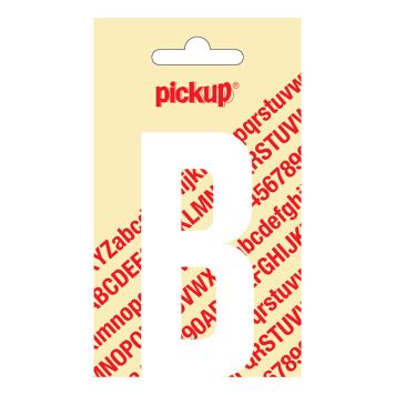 BOKSTAV PICKUP NOBEL B HVIT 90 MM SELVKLEBENDE