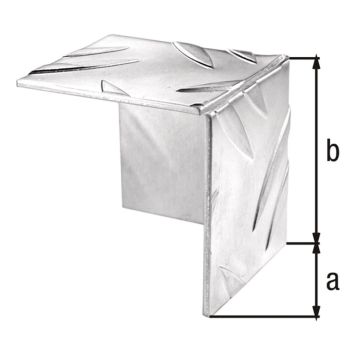 HJØRNEBESKYTTELSE GAH ALBERTS M/RILLER 29,5X29,5MM