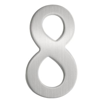 POSTKASSENUMMER BESLAGSBODEN 8 SELVKLEBENDE 50MM RUSTFRITT S