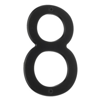 HUSNUMMER BESLAGSBODEN 8 VILLA SVART 120MM