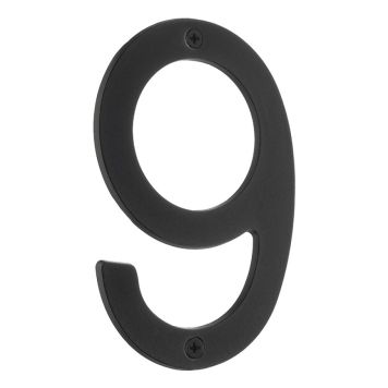 HUSNUMMER BESLAGSBODEN 9 VILLA SVART 120MM