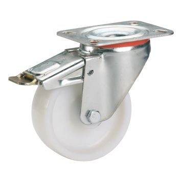 POLYAMIDHJUL 100X35MM HVIT JUSTERBART