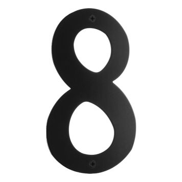 HUSNUMMER BESLAGSBODEN 8 SVART 150MM