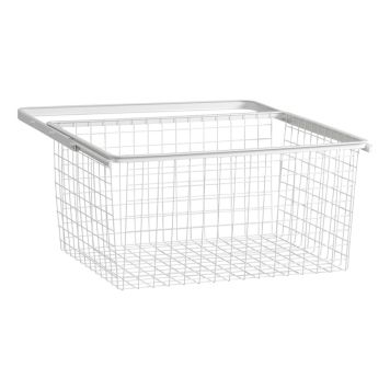 UTTREKKBAR TRÅDKURV 605X436X285 MM HVIT