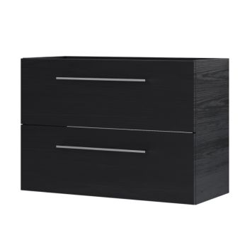 SERVANTSKAP CAMARGUE NORD GRUNN 2 SKUFFER SVART TRE 80 CM