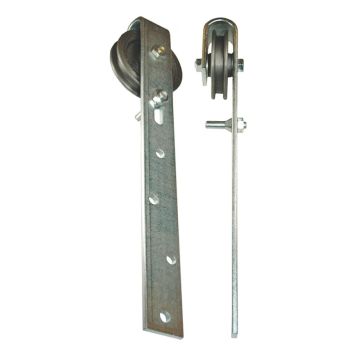SKYVEDØRSRULLE M/BRAKETT 120 MM