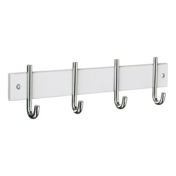 KNAGGREKKE BESLAGSBODEN 4 KROKER 30CM HVIT