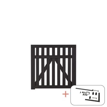 ENKELTPORT PLUS COUNTRY SVART BESLAG 100X98CM