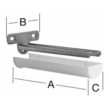 HYLLEKNEKT VORMANN HVIT 185 MM