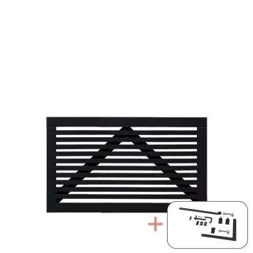 ENKELTPORT PLUS TOKYO SVART BESLAG 150X90 CM