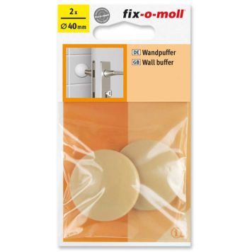 DØRBUFFER FIX-O-MOLL 40MM BEIGE 2STK