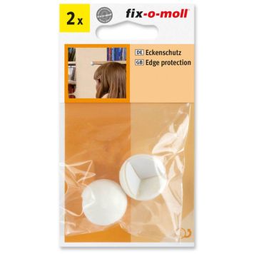 HJØRNEBESKYTTELSE FIX-O-MOLL 25 MM HVIT 2 STK