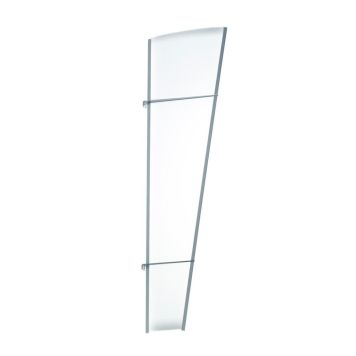 SIDEELEMENT TIL ENTRÉTAK ROBELIT LIGHTLINE 167 CM 62/30 CM KLAR POLYKARBONAT