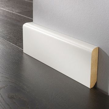 GULVLIST LOGOCLIC SOKKELLIST HVIT 9002 TREND 16X90X2600MM