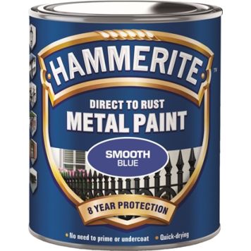 METALLMALING HAMMERITE SMOOTH BLÅ 0,25L