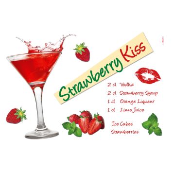 FOTOTAPET KOMAR STRAWBERRY KISS 100X70CM