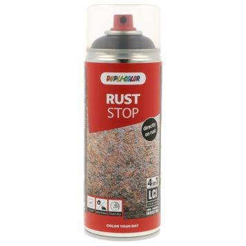 SPRAYMALING DUPLI-COLOR RUST STOP SATINMATT SVART 400ML