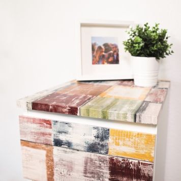 DEKORFOLIE D-C-FIX BAHIA FLERFARGET RUTETE SELVKLEBENDE 45X2