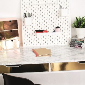 DEKORFOLIE D-C-FIX GULL BLANK SELVKLEBENDE 45X150CM