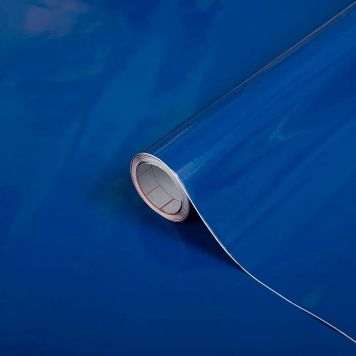 DEKORFOLIE D-C-FIX BLANK KONGEBLÅ SELVKLEBENDE 45X200CM