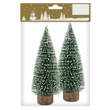 JULEPYNT JULETRE 14,5CM GRØNN 2STK       