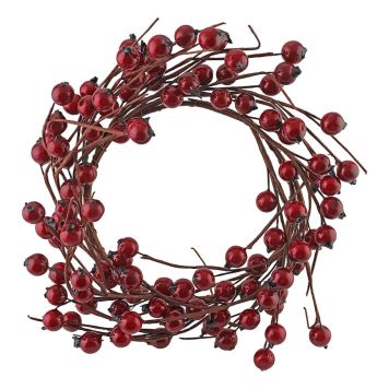 JULEPYNT KRANS MED BÆR Ø21CM