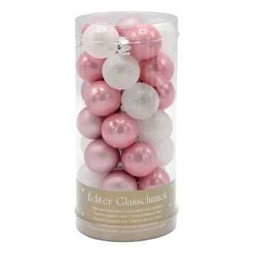 JULEKULER HVIT/ROSA 35STK