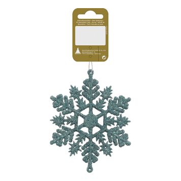 JULETRPYNT SNØKRYSTALL TURKIS