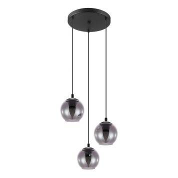 TAKLAMPE EGLO ARISCANI 3 RONDELL SVART