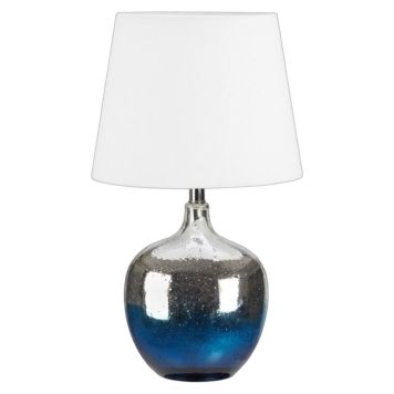 BORDLAMPE MARKSLÖJD OCEAN BLÅ/KROM/HVIT