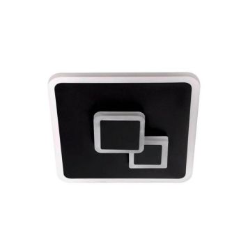 TAKLAMPE EGLO LED CADEGAL SVART/HVIT 20X20 CM