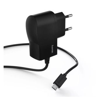 LADER HAMA 220 VOLT MICRO USB 1A SVART