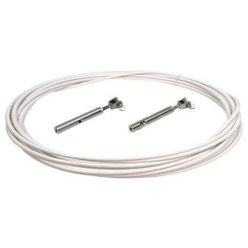 RELINGTRÅDSETT MARINETECH 7X7 PVC HVIT