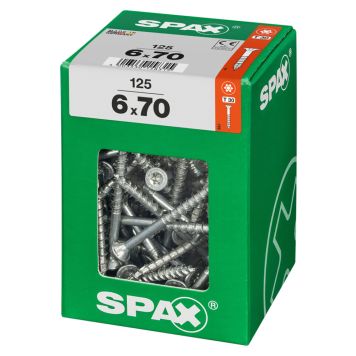 TRESKRUE SPAX TFT 6X70MM 125STK/PK