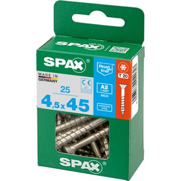 TRESKRUE SPAX RUSTFRI TFT 4,5X45MM 25STK