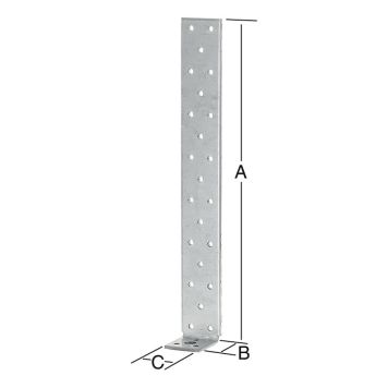 VINKEL VORMANN FLAT STÅL 200MM