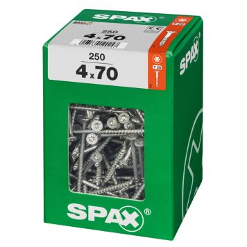 TRESKRUE SPAX TFT 4,0X70MM XL 250STK/PK