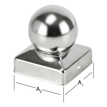 STOLPEHETTE VORMANN RUSTFRITT Ø90MM