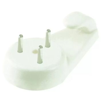 BILDEKROK STABILIT PLAST 40X19MM HVIT