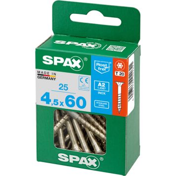 TRESKRUE SPAX RUSTFRI TFT 4,5X60MM 25STK