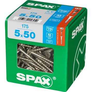 TRESKRUE SPAX RUSTFRI TFT 5X50MM 175STK