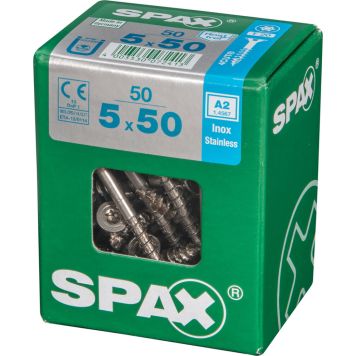 TRESKRUE SPAX RUSTFRI TFT 5X50MM 50STK